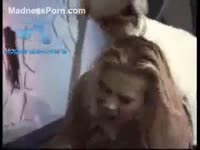 Fuck-hungry slut forces the dog to fuck her